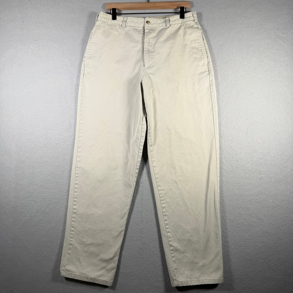 Vintage Banana Republic Mens Khaki Chino Pants Straight Leg Stone 32x32